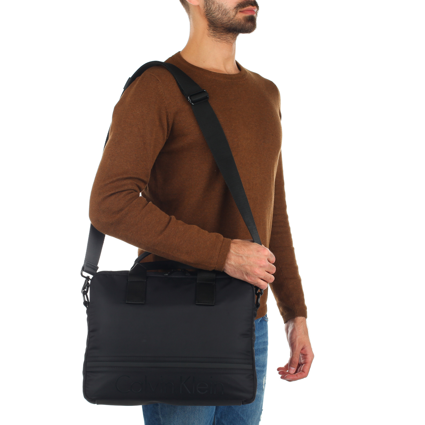 Мужская деловая сумка со съемным ремнем Calvin Klein Jeans Matthew 2.0