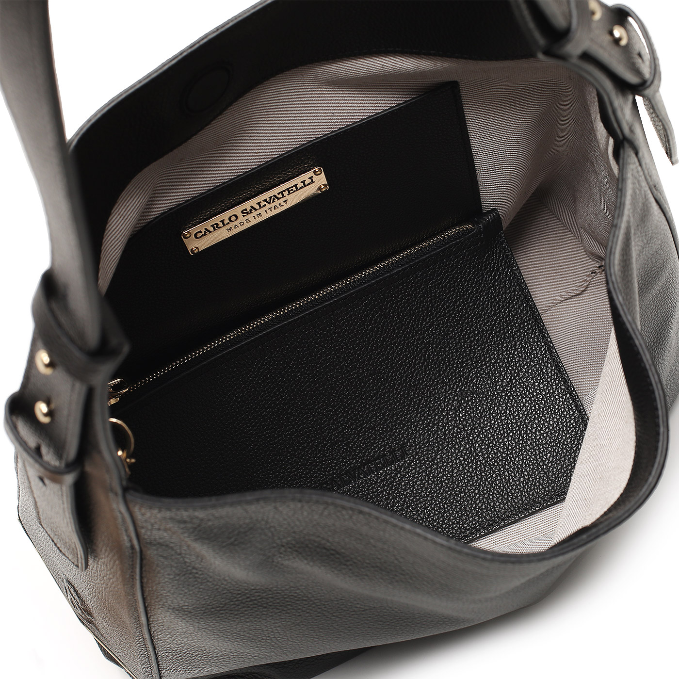 Кожаная сумка Carlo Salvatelli Violetta gemma