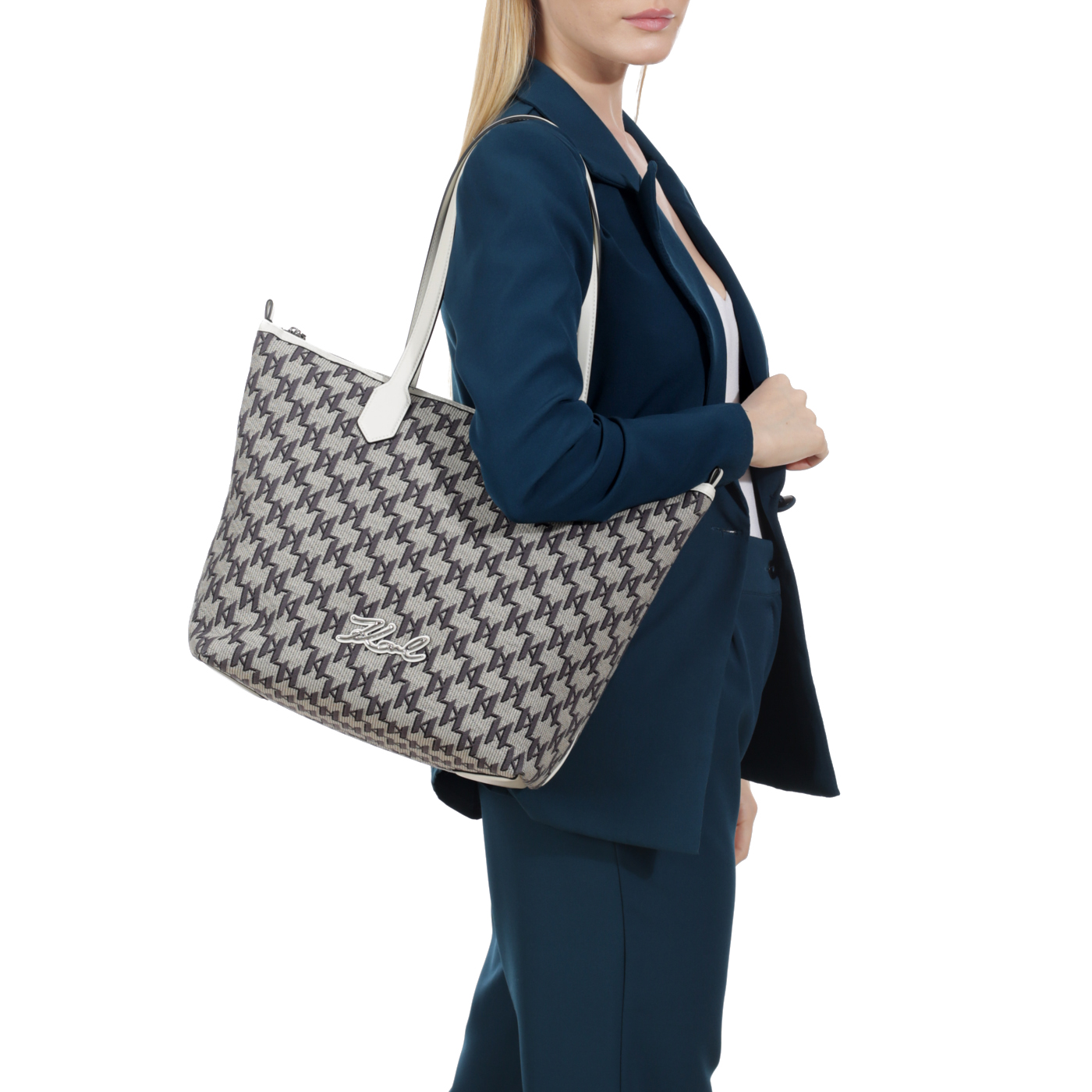Сумка с двумя ручками Karl Lagerfeld Signature
