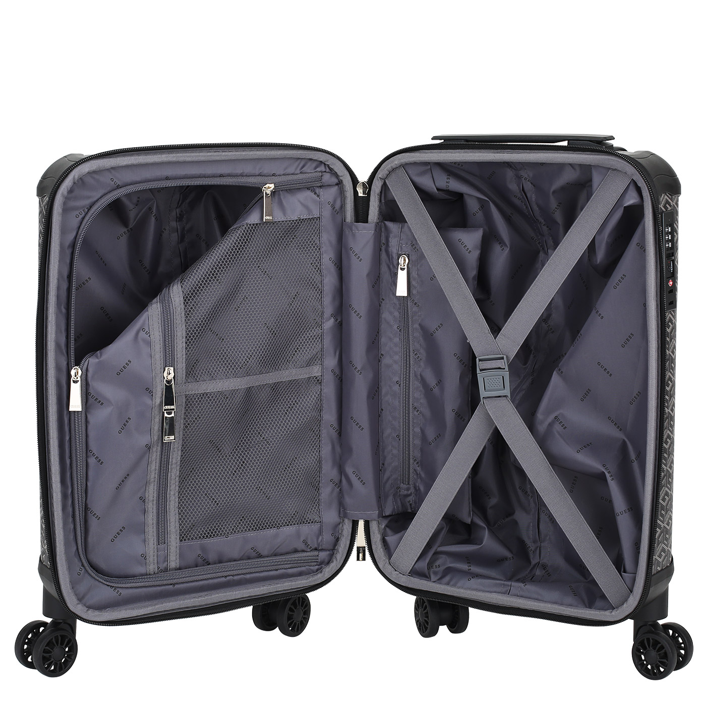 Чемодан маленький S из полиурeтана Guess Wilder Travel