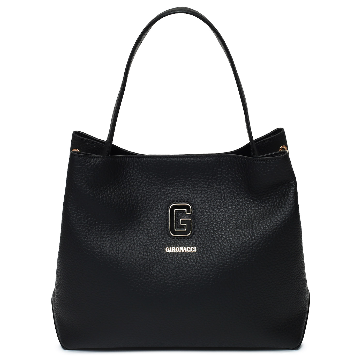 Gironacci Кожаная сумка с косметичкой