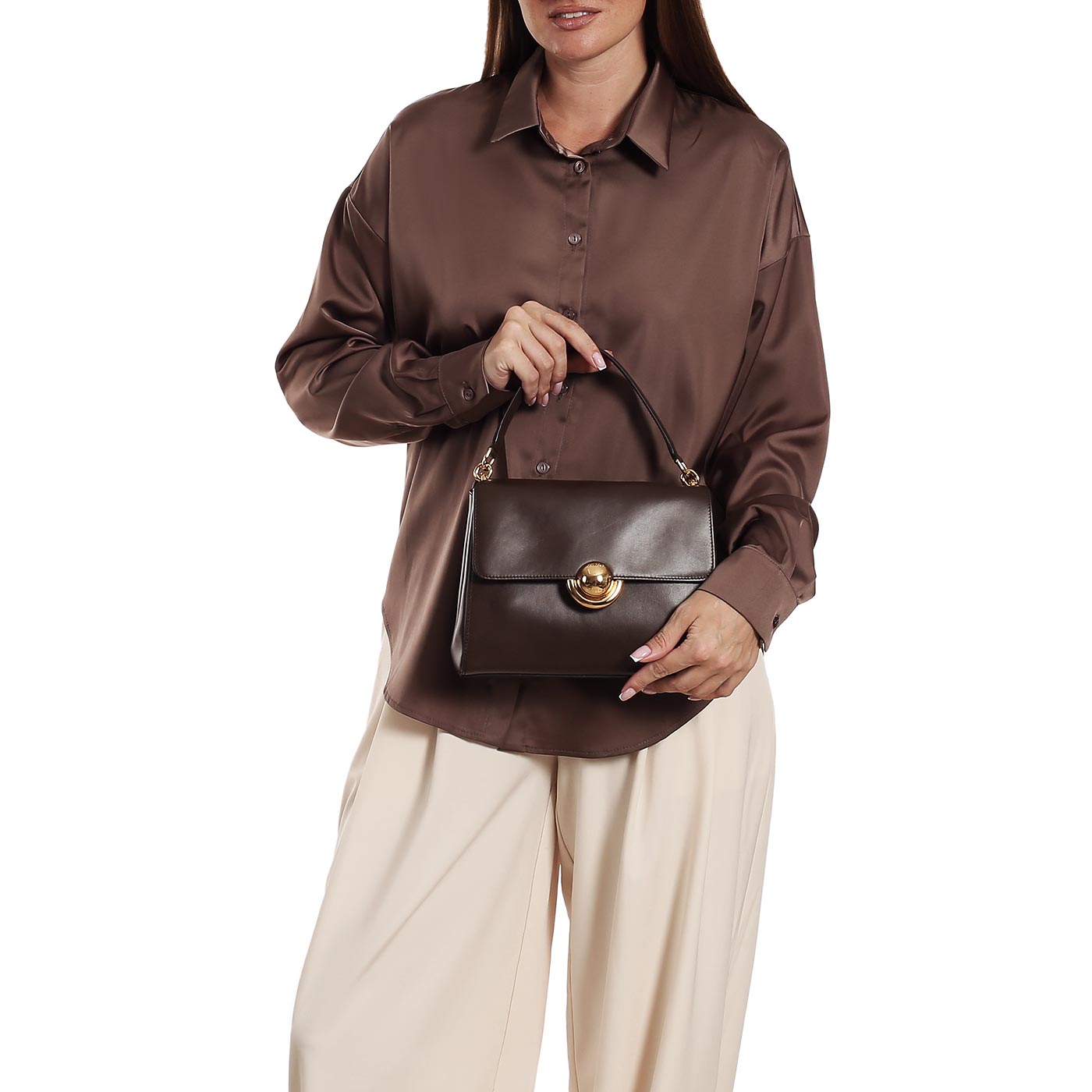 Кожаная сумка Furla Domus