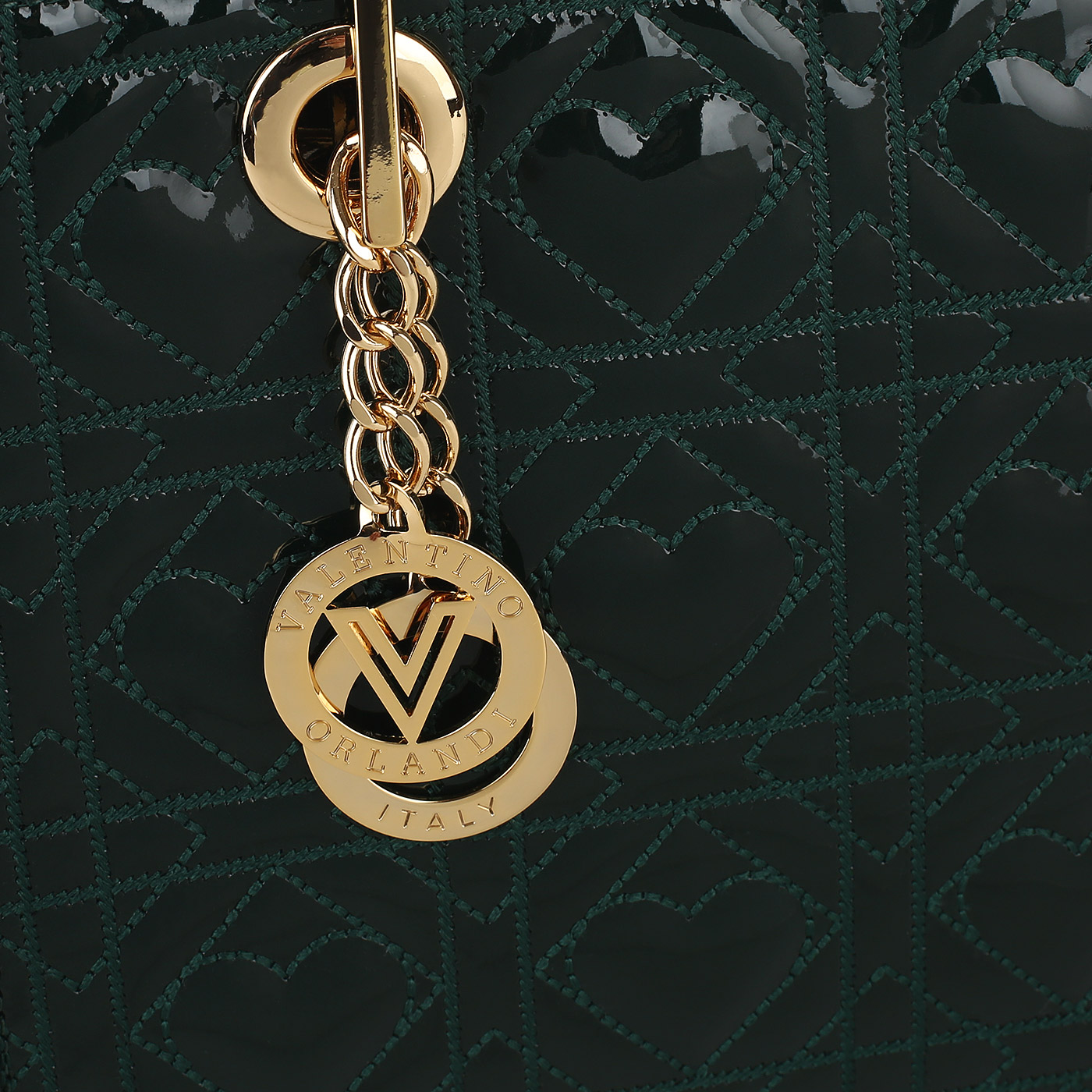 Кожаная сумка Valentino Orlandi Renne Shine