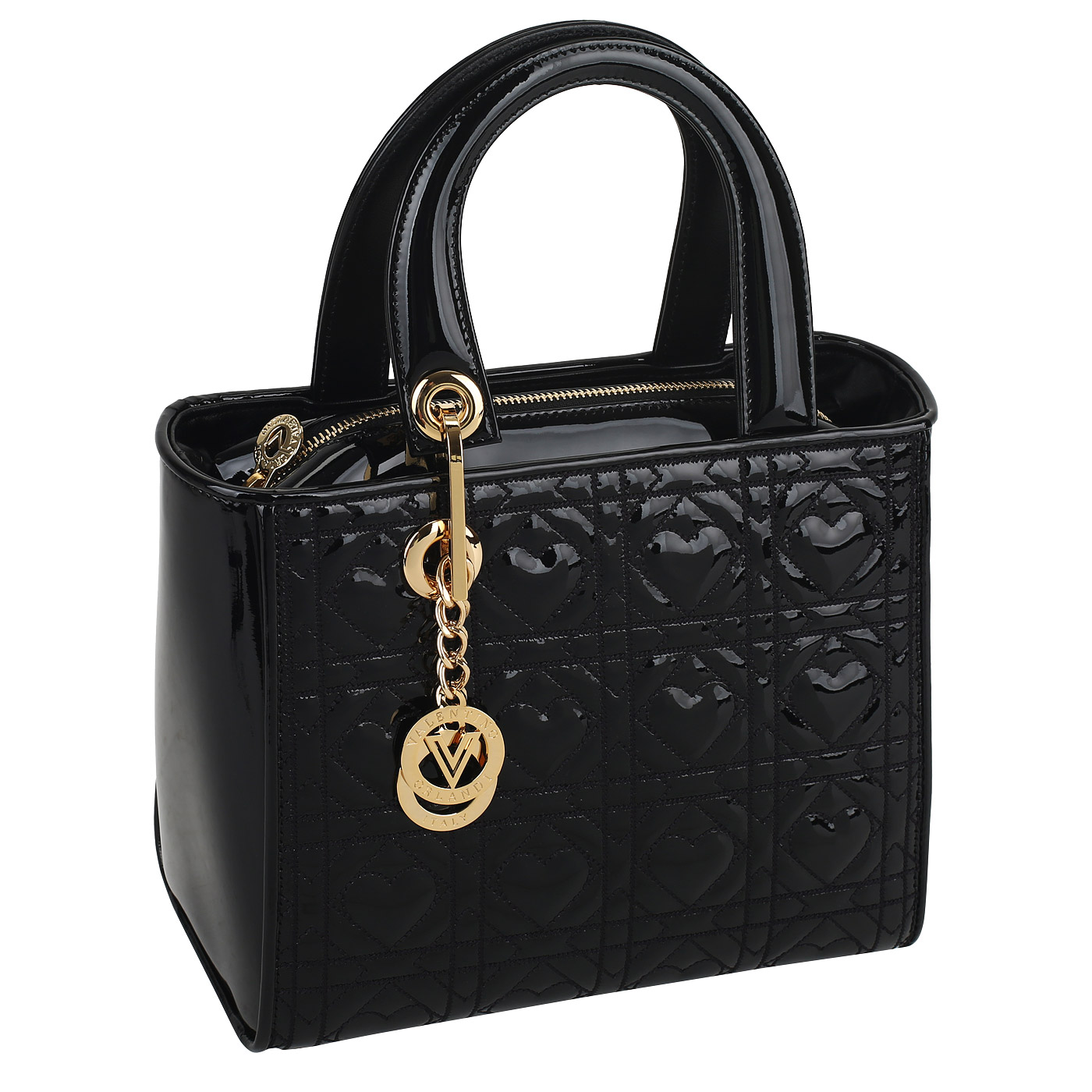 Кожаная сумка Valentino Orlandi Renne Shine