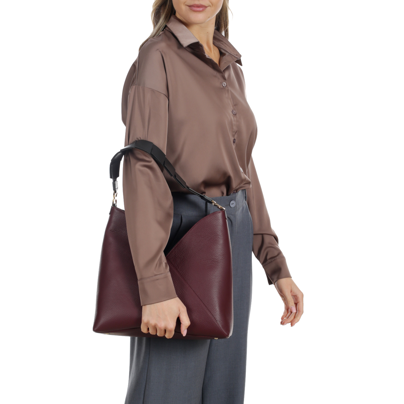 Кожаная сумка Aurelli Soft